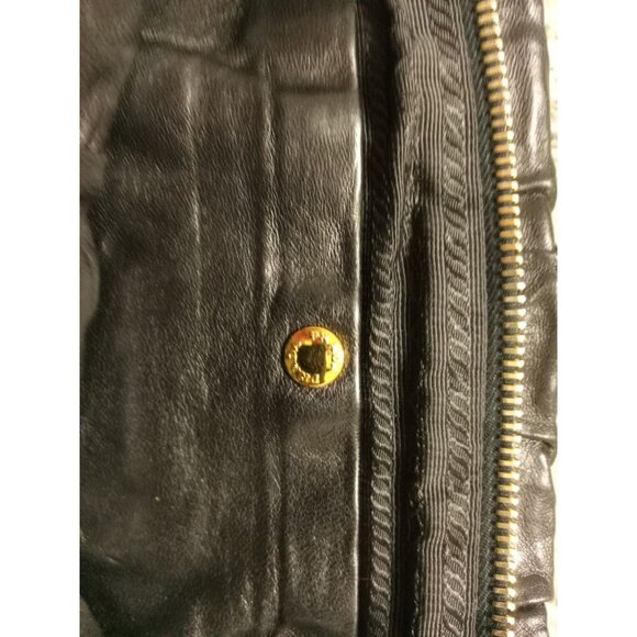 Prada Black Nappa Leather Bow Antique Clutch Bag 100% AUTHENTIC PRE-OWNED! - Picture 9 of 16